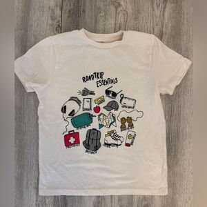 Harper Canyon Cream Short Sleeve road trip Tee with Graphic Design